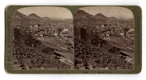 Eureka, Utah, is seen in this 1906 stereographic image. Tribune file photo