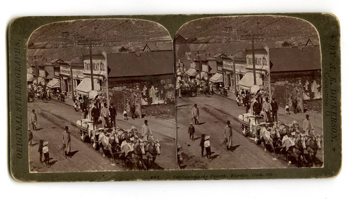 The caption on this stereographic image of Eureka, Utah, says, 