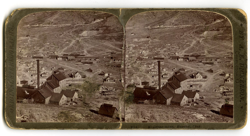 The Keystone Mine in Eureka, Utah, is seen in this 1906 stereographic image. Tribune file photo