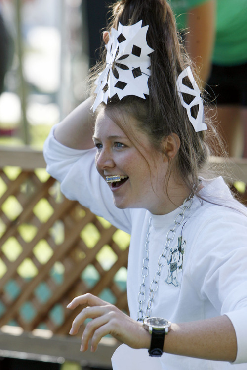 Francisco Kjolseth  |  The Salt Lake Tribune
Gina Quigley dressed as a 