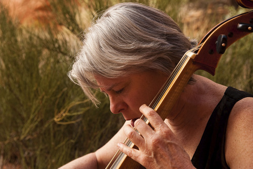 Cellist Tanya Tomkins plays in a Grotto Concert at the Moab Music Festival on Sept. 4, 2011.
Neal Herbert  |  Special to the Tribune