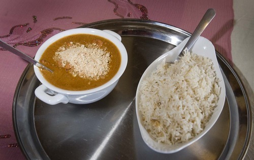 Paul Fraughton  |  The Salt Lake Tribune
Chicken tikka masala at The Khan Curry House in Murray.