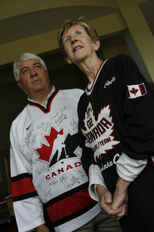 Francisco Kjolseth  |  The Salt Lake Tribune
Sonny and Kathy Tangaro never gave a second thought to being Olympic volunteers when the 9/11 attacks occurred, despite fears the Salt Lake City Games could be a natural target for terrorists. But  they felt comfortable with heightened security all around and had a wonderful experience caring for Canada's hockey teams, particularly the women.