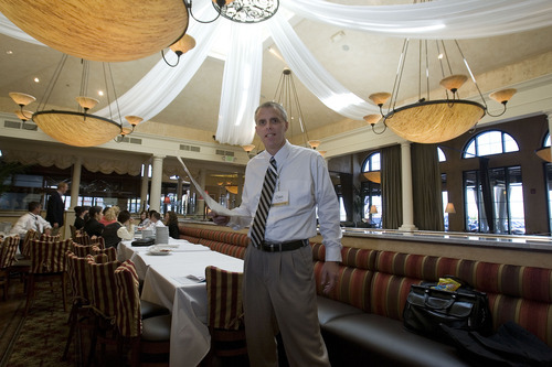 Paul Fraughton  |  The Salt Lake Tribune 
Dan Hobbs is manager of Brio Tuscan Grille, which opened Sept. 12 at Fashion Place Mall.