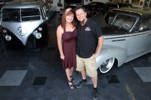 Rick Egan  | The Salt Lake Tribune 

 Dave and Charity Kindig are owners of Kindig-It Design, a company that builds hot rods and custom-designed and restored vintage vehicles, Thursday, September 8, 2011.