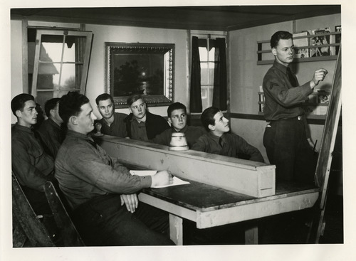 Salt Lake Tribune file photo

This undated photo shows men in a Civilian Conservation Corps class.