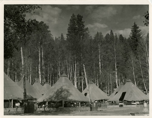 Salt Lake Tribune file photo

This undated photo shows a Civilian Conservation Corps camp.