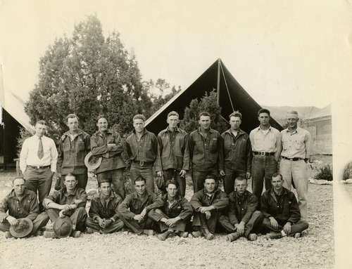 Salt Lake Tribune file photo

This undated photo shows men in a Civilian Conservation Corps camp.