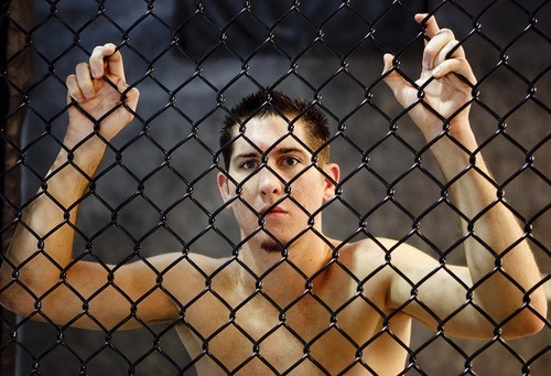 Trent Nelson  |  The Salt Lake Tribune

Fighter Steve Siler, who is competing on the Ultimate Fighter reality TV show, posed at The Pit Elevated in Orem on Tuesday.
