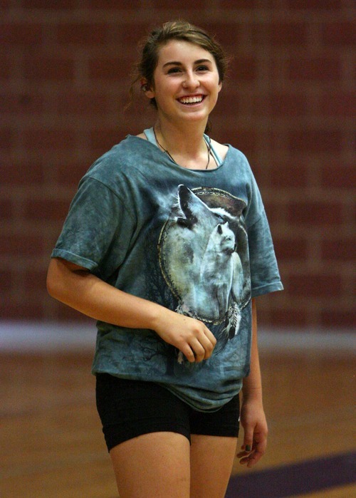 Steve Griffin  |  The Salt Lake Tribune
Waterford's Chandler Rosenberg smiles during practice.