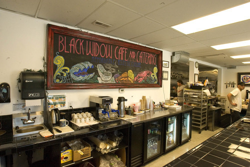 Paul Fraughton  |  The Salt Lake Tribune 


The eclectic Black Widow Cafe, at 837 E. 2100 South, Salt Lake City, borrows flavors and inspiration from around the world, but really shines in its creative, tasty sandwiches and soups.
