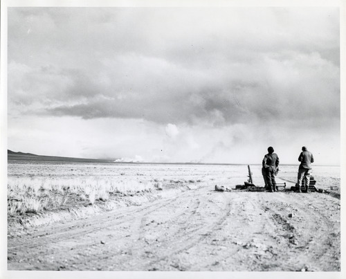 Tribune file photo

This undated photo shows weapons testing at Dugway Chemical Warfare Depot during WWII.
