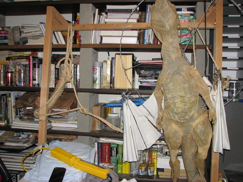In this image, an item described as a hangmen's noose is seen in Steve Powell's home in Puyallup, Wash. (Courtesy KUTV)