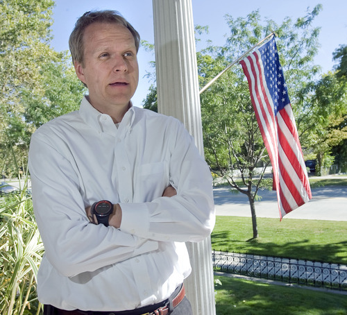 Al Hartmann  |  The Salt Lake Tribune
Ron Nielson is running former New Mexico Gov. Gary Johnson's  presidential campaign from headquarters in Salt Lake City.   Johnson has struggled to break into the main GOP candidate field.