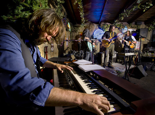 Douglas C. Pizac | Special to The Salt Lake Tribune
Beatles tribute band Revolver keyboard player Rick Gerber performs at The Hog Wallow Pub in the area of Old Mill.