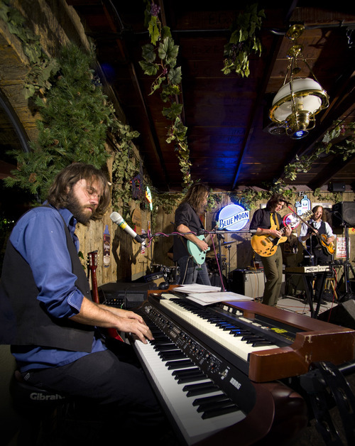 Douglas C. Pizac  |  Special to The Salt Lake Tribune
Beatles tribute band Revolver keyboard player Rick Gerber performs at The Hog Wallow Pub in the area of Old Mill.