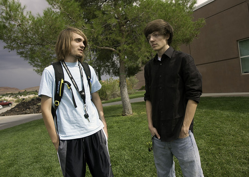 Cobb Condie | Special to The Salt Lake Tribune


Alex Lambson, left, and Dane Zdunich, right, stand in front of the tree that they were under at Snow Canyon High School when they were struck by lightning a year ago. Lambson, now studying at Dixie State College and Zdunich, a senior at Snow Canyon have spent the past year using national media coverage to promote awareness for various causes such as CPR certification.