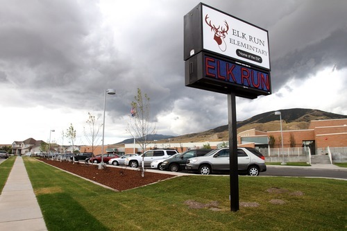 Rick Egan  | The Salt Lake Tribune 
The new Elk Run Elementary has opened in Magna.