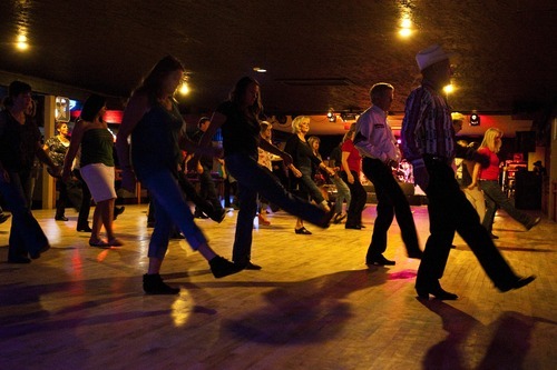 Chris Detrick  |  The Salt Lake Tribune
People line-dance at the Westerner Club.