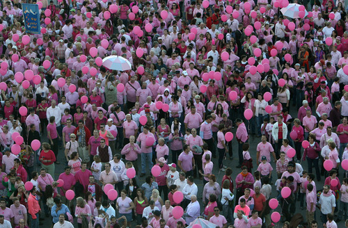 Steve Griffin  |  The Salt Lake Tribune


Hundreds of Utahns gathered at the parking lot north of Spring Miobile Ballpark in Salt Lake City, Utah to form a giant human pink dot in celebration of LGBT community and National Coming Out Day, Oct. 11, 2011.