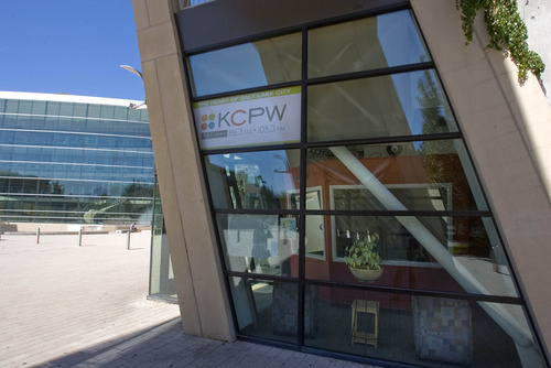 Paul Fraughton  |  The Salt Lake Tribune 
The Salt Lake City Council, acting as the Redevelopment Agency Board, unanimously approved a $250,000 loan Tuesday, that will allow public radio station KCPW, located at Library Square, to pay part of its debt and stay on the air.