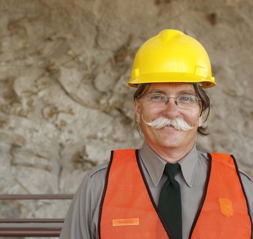 Trent Nelson  |  The Salt Lake Tribune
Paleontologist Dan Chure in the quarry building at Dinosaur National Monument.