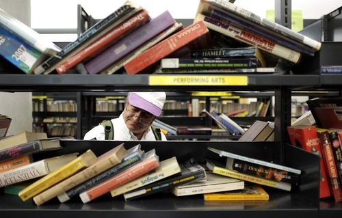 Trent Nelson  |  The Salt Lake Tribune
The volunteer group Friends of the Library, continuing its used-book sale fundraiser Tuesday, is 