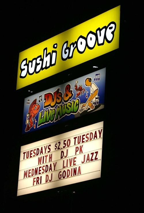 Leah Hogsten | The Salt Lake Tribune
DJ PK plays new funk and old school soul Tuesday evenings at Sushi Groove, 2910 S. Highland Drive in Salt Lake City.