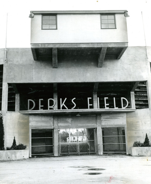 Tribune file photo

The entrance to Derks Field is seen in this 1948 photo.