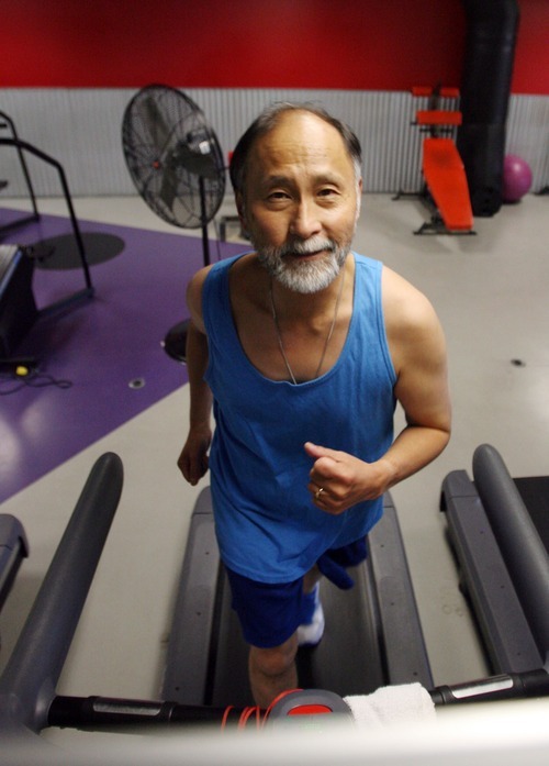Steve Griffin  |  The Salt Lake Tribune


The Episcopal Diocese in Utah is tackling obesity, encouraging members to bring healthier food to potlucks, grow gardens, use smaller plates. Bishop Scott Hayashi is also leading by example. He wants to run a marathon next year and here runs on a treadmill at Xcel fitness in Salt Lake City.