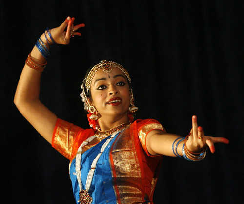 Rick Egan  | The Salt Lake Tribune
Parvathi Radhakrishnan dances during the Divya School of Dance's first annual recital, at the Sri Sri Radha Krishna Temple in Salt Lake City.