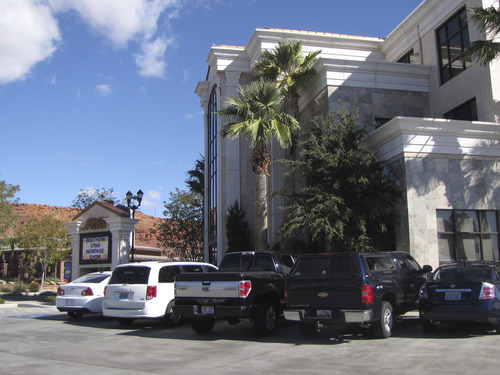 Mark Havnes | The Salt Lake Tribune 
Banking regulators were busy Saturday going through the records of SunFirst Bank in St. George after it was seized Friday and reopened as Cache Valley Bank.