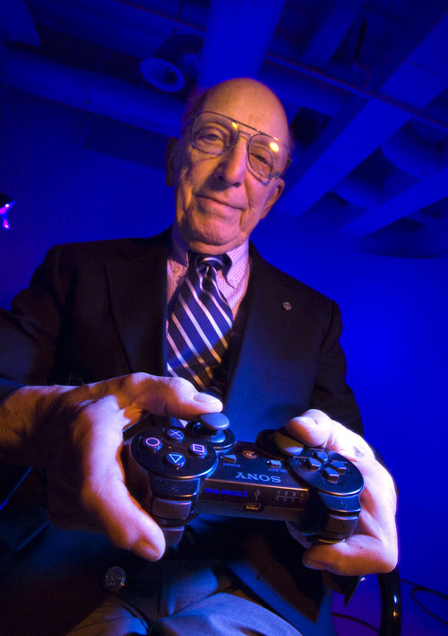 Steve Griffin  |  The Salt Lake Tribune
Ralph Baer, known as the Father of Video Games, in Salt Lake City Nov 4. He created the first video game console in the 1960s.