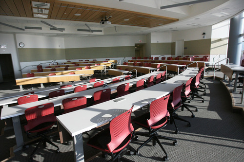 Kim Raff |  The Salt Lake Tribune
A classroom in the newly constructed Spencer Fox Eccles Business Building on the University of Utah's campus in Salt Lake City, UT on November 8, 2011.