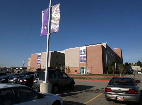 Steve Griffin  |  The Salt Lake Tribune
Weber State University's presence in Davis County will expand, thanks to a $40 million classroom building going up in Layton. This is the current building on the university's Davis campus.