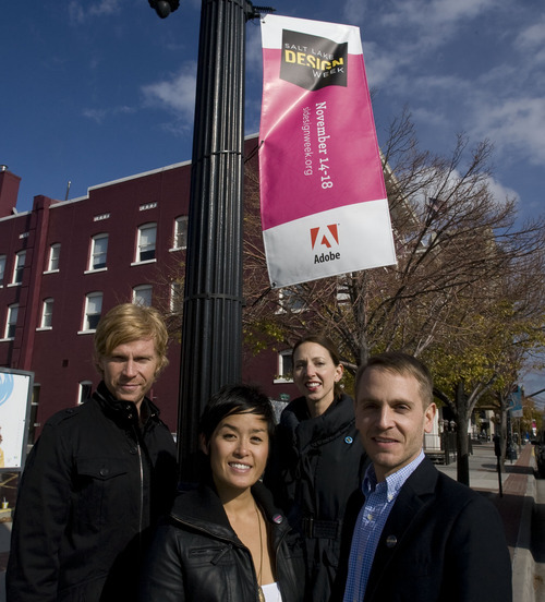 Steve Griffin  |  The Salt Lake Tribune


Brian Deaver, Thy Doan, Molly Mazzolini and Kevin Perry stand under a Salt Lake Design Week banner on 300 south and 150 west in Salt Lake City, Utah Monday, November 7, 2011.