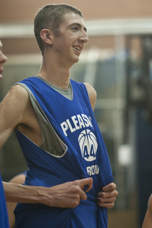 Chris Detrick  |  The Salt Lake Tribune
Pleasant Grove's 7-foot senior center Alan Hamson during a practice Wednesday November 16, 2011.