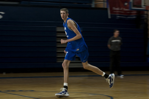 Chris Detrick  |  The Salt Lake Tribune
Pleasant Grove's 7-foot senior center Alan Hamson during a practice Wednesday November 16, 2011.