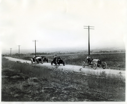 Tribune file photo

This June 29, 1907, photo shows competitors in the Hill Climbing Automobile Contest, held in Salt Lake City. The 1.5 mile race was broken down into nine different categories for different types of automobiles.