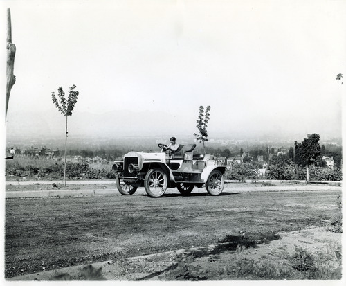 Tribune file photo

This June 29, 1907, photo shows a driver in the Hill Climbing Automobile Contest, held in Salt Lake City. The 1.5 mile race was broken down into nine different categories for different types of automobiles.