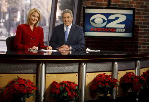 Trent Nelson  |  The Salt Lake Tribune
Mark Koelbel and Shauna Lake, news anchors of 2News at KUTV Channel 2 in Salt Lake City, Utah, Tuesday, November 29, 2011. The station is number one in the ratings.