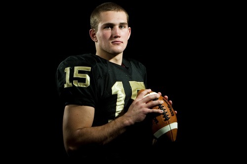 Chris Detrick  |  The Salt Lake Tribune
Lone Peak quarterback Chase Hansen led Class 5A in total rushing yards and had more than 3,000 passing yards in 2011. He will play for the University of Utah next year.