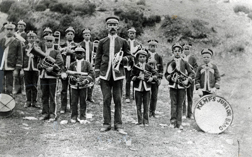 Tribune file photo

This photo of Mercur, Utah's, Junior Boys Band is from the early 1900s. A note on the back of the photo says: 