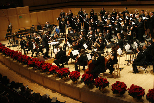 Rick Egan  |  The Salt Lake Tribune
Utah Chamber Artists presents its Christmas concert in Libby Gardner Concert Hall.