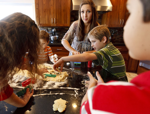 Trent Nelson  |  The Salt Lake Tribune
Becky Rasmussen, center, received a Kimberly-Clark $15,000 