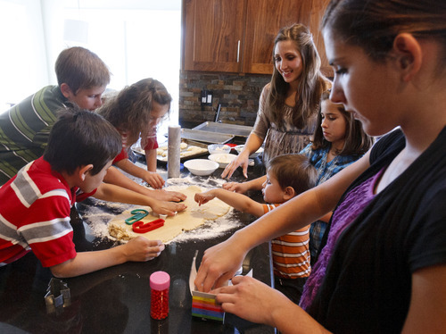 Trent Nelson  |  The Salt Lake Tribune
Becky Rasmussen, center right, received a Kimberly-Clark $15,000 