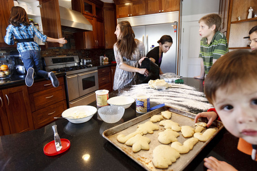 Trent Nelson  |  The Salt Lake Tribune
Becky Rasmussen, center, received a Kimberly-Clark $15,000 