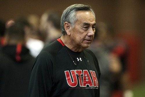 Chris Detrick  |  The Salt Lake Tribune
Utah Ute offensive coordinator Norm Chow during a practice at the Spence Eccles Field House Tuesday December 20, 2011.