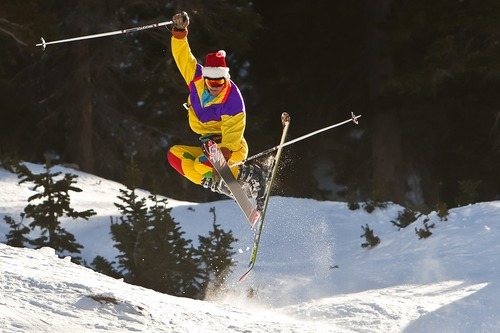 Chris Detrick  |  The Salt Lake Tribune
Dane Hansen skis at Snowbird Resort Saturday December 24, 2011.