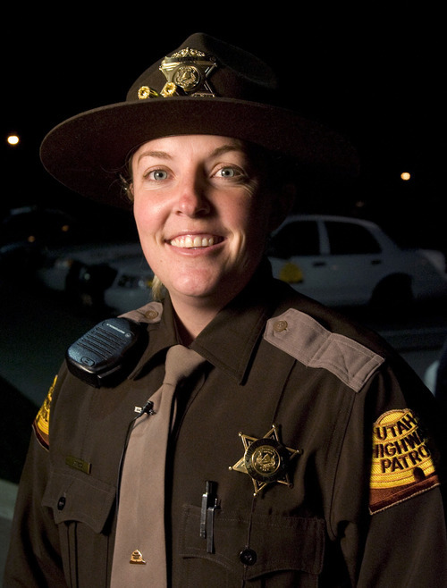 Rick Egan  |  Tribune file photo
Lisa Steed was named the Utah Highway Patrol trooper of the year in 2007 for her many many DUI arrests. She was the first woman to receive this award.